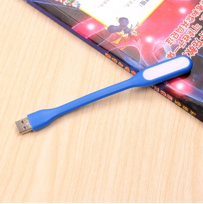 5 stk. bærbar usb ledet mini boklampe leselampe til datamaskintastatur lesing bærbar pc bærbar pc beskytter synet leselampe: Blå