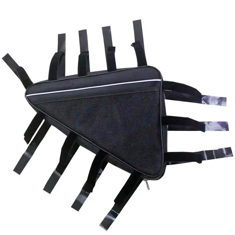 Borsa per batteria per bicicletta elettrica borse per ciclismo a triangolo borsa per telaio per bici da strada MT borse per ciclismo borse per tubo anteriore per bicicletta di grandi dimensioni