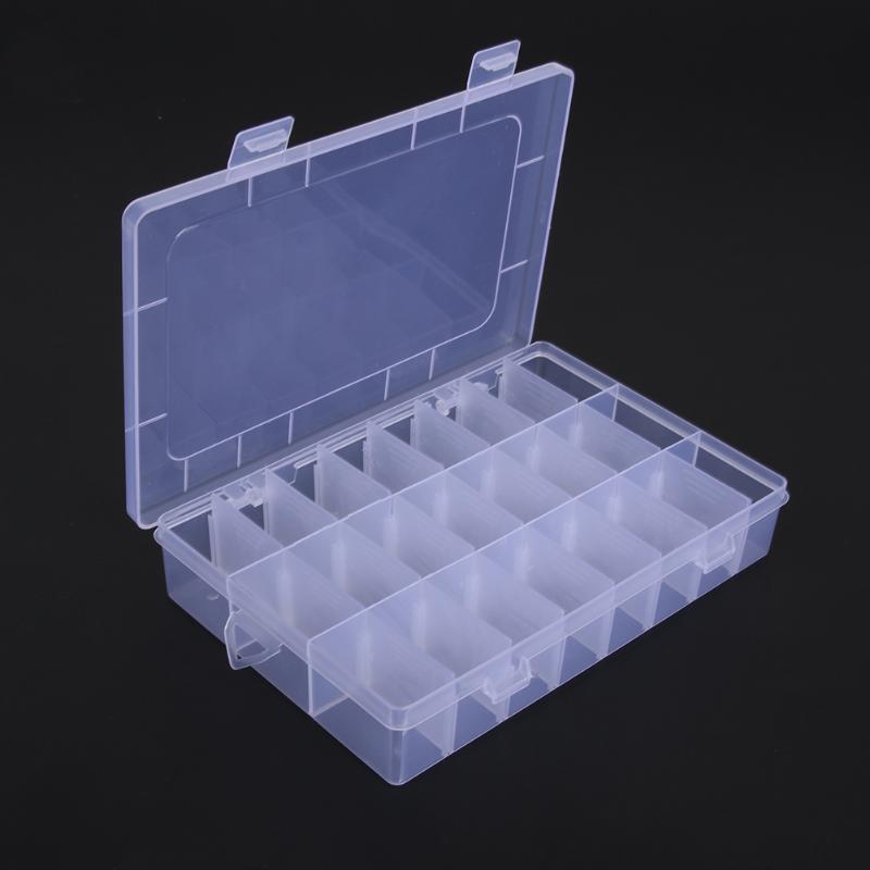 24 Compartimenten Plastic Opbergdoos Pil Make Up Organizer Sieraden Snoep Opbergdoos Make Case Organizer