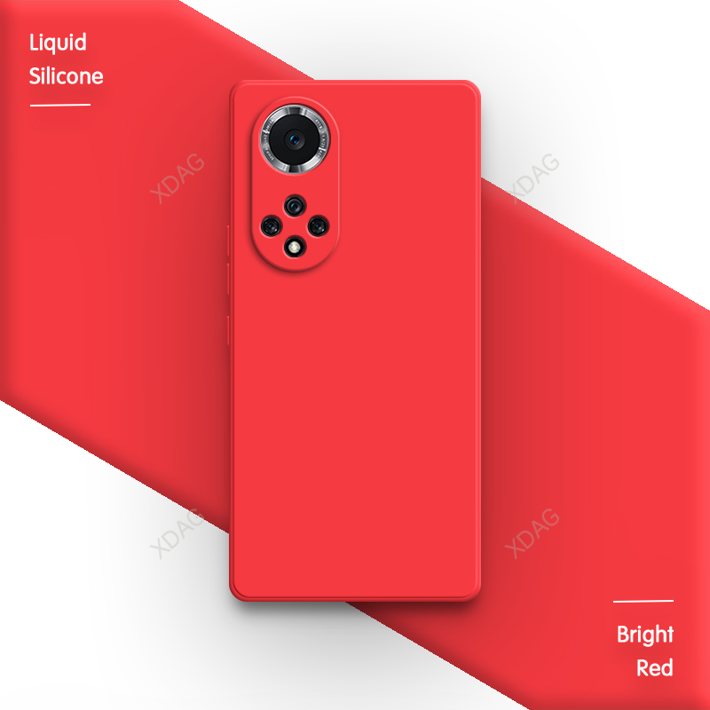 Weiche handyhülle für huawei nova 9, nova 9 Profi, 9 Profi  se 5g, kontrastierende, einfarbige, stoßfeste luxus-rückseite aus flüssigem silikon: Polyester / Gelb