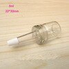 Mini heldere en bruine glazen flesjes 3,5,7,8,10,12ml met zachte plastic druppelaar, ideaal voor het herverpakken van vloeistof: 3ml duidelijk