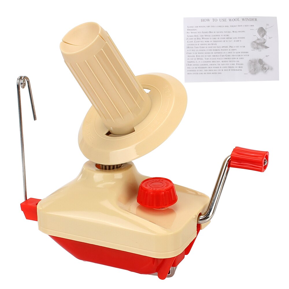 Fiber Wol Winder Machine Hand Operated Garen Winder String Bal Handleiding Handheld Voor Diy Naaien Maken Draagbare: Wool Winder