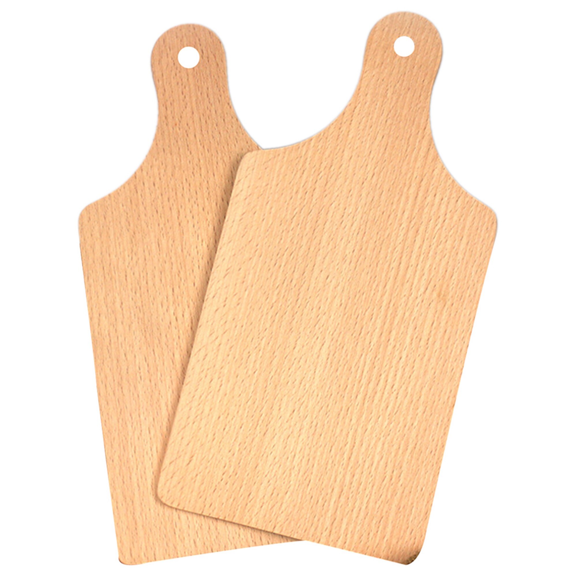 Tabla de cortar madera sólida con mango, herramientas de cocina, Rectangular, suave y firme