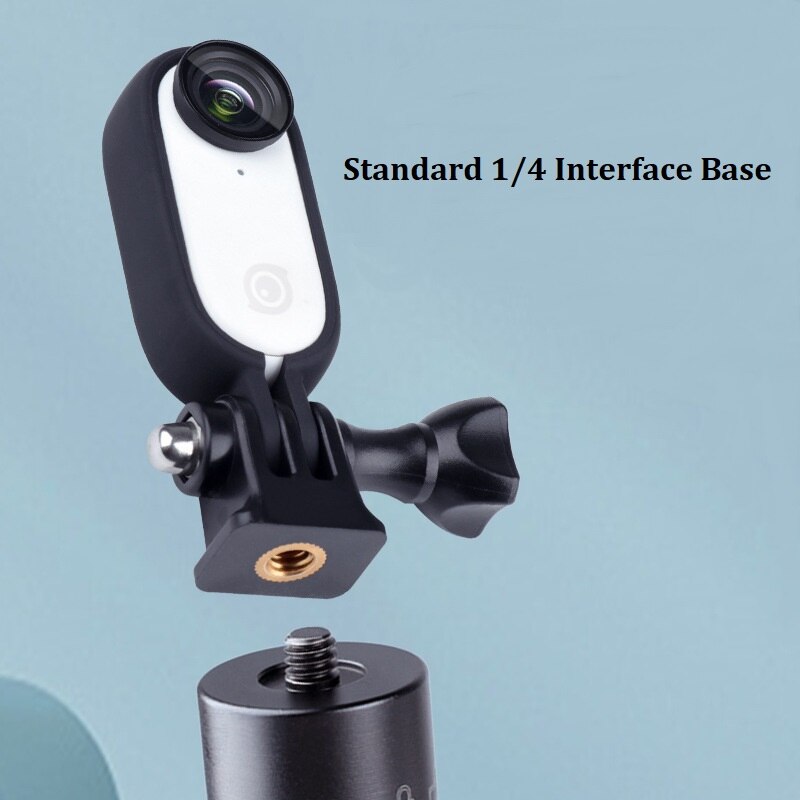 Insta 360 gehen2 kühlrahmen, widerstandsfähig , 1/4 adapterhalterungsbasis für insta 360 gehen 2 kamerazubehör