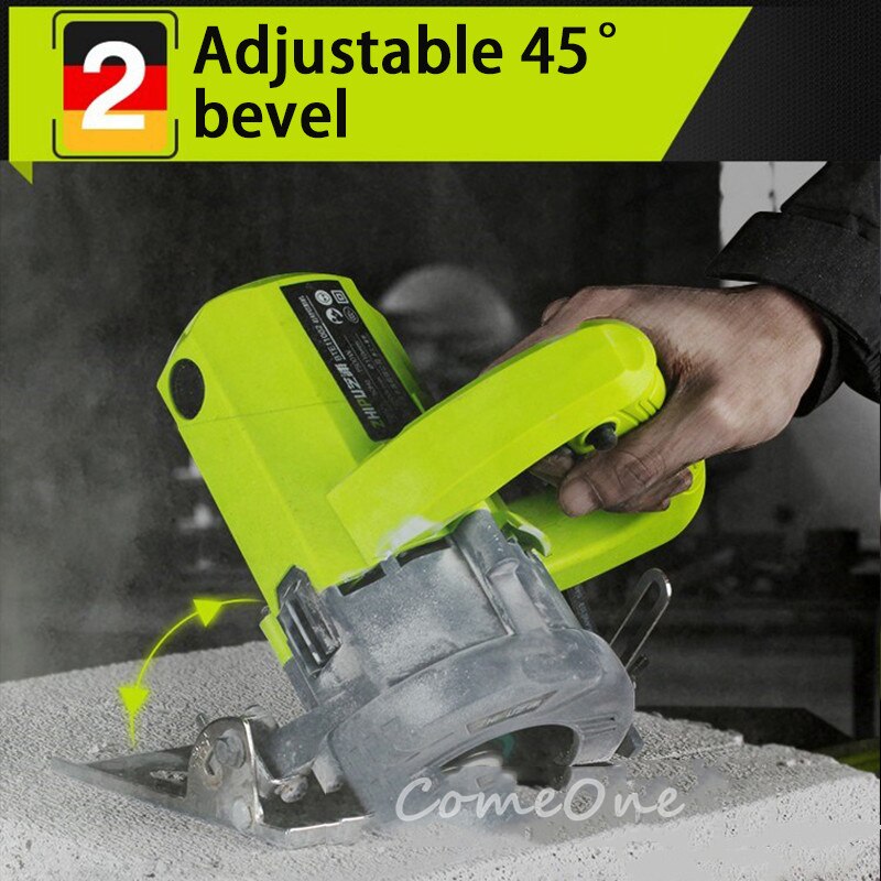 Z1E-TF-110 cutting machine multi-function handheld, 45 degree tile toothless chainsaw metal tile cutting machine