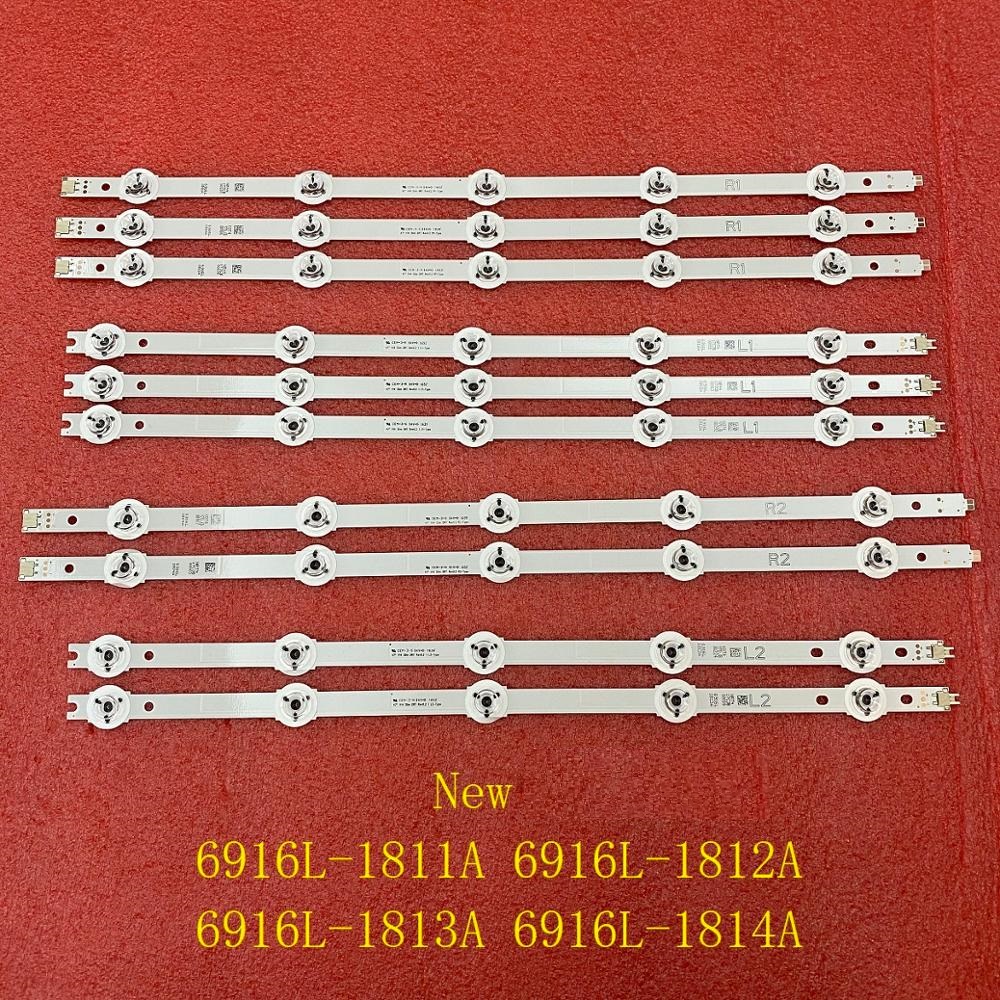 Tira de luces LED de retroiluminación, accesorio para Panasonic TX-47AS650, TX-47AS740, TX-47AS650E, TX-47ASM651, TX-47AS650B, TX-47AS740E, 10 unidades/juego