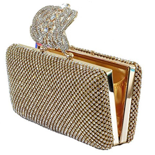 Dazzling Rhinestone Encrusted Evening bag Clutch Purse Party Bridal
