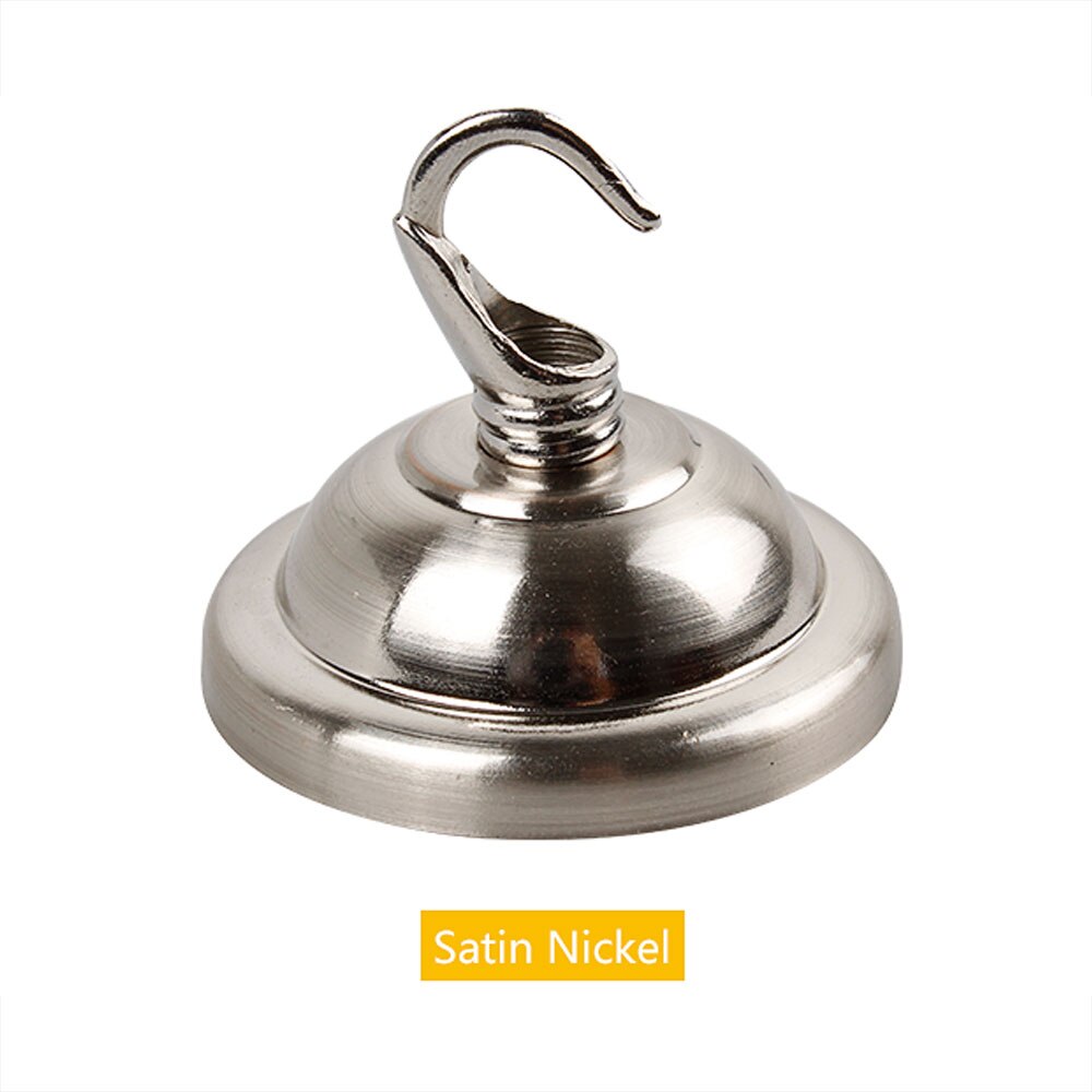 Części do żyrandola Vintage uchwyt sufitowy pokrywka sufitowa haczyk wisiorek dekoracja lampy Metal do lekkiego montażu panelu podstawy: Satin Nickel / 1PCS