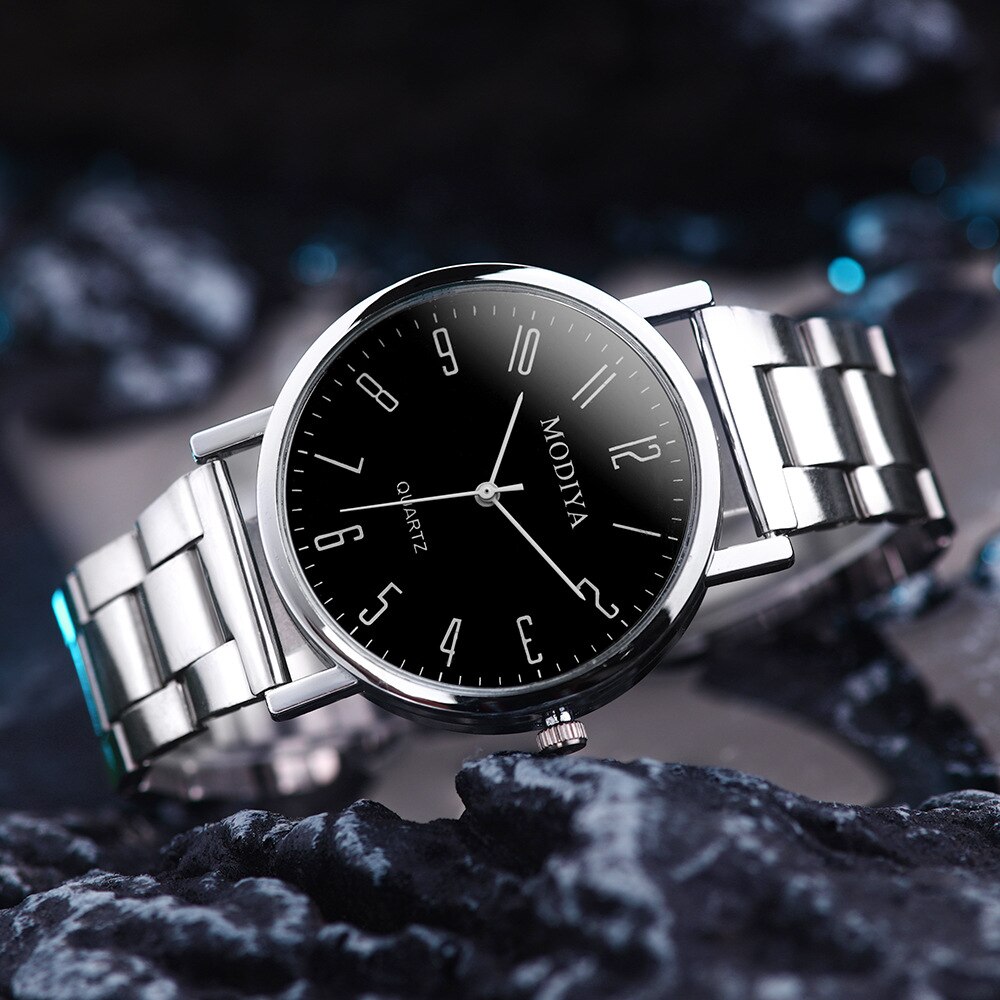 Montre à quartz pour hommes, à la , décontracté, business, ceinture, apparence exquise, simple, offre spéciale, 2022: Number-black