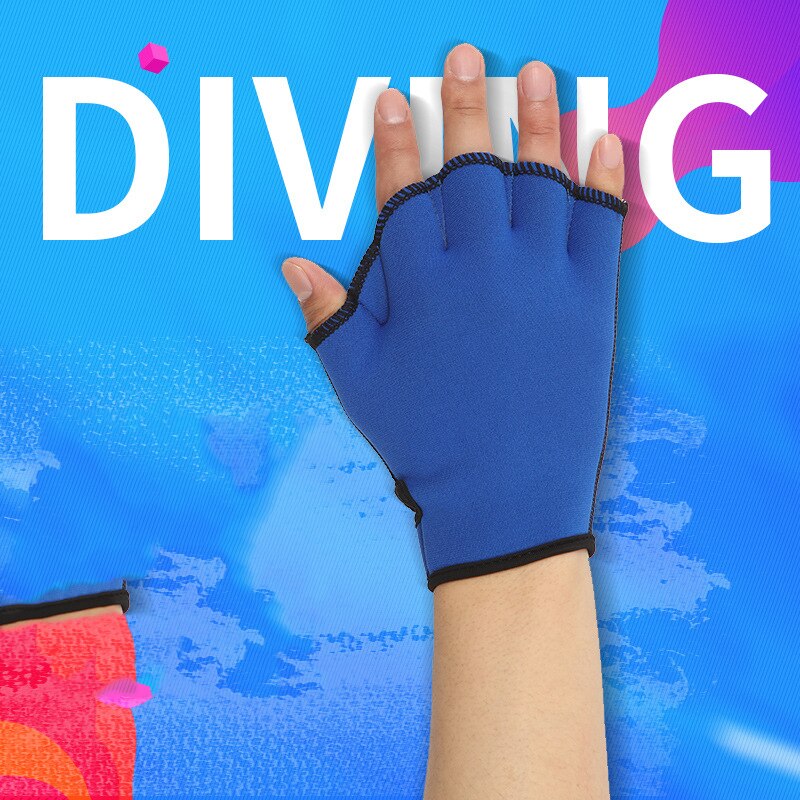 Luvas de mergulho unissex em silicone, tipo sapo, barbatanas para natação, palma da mão, esportes aquáticos