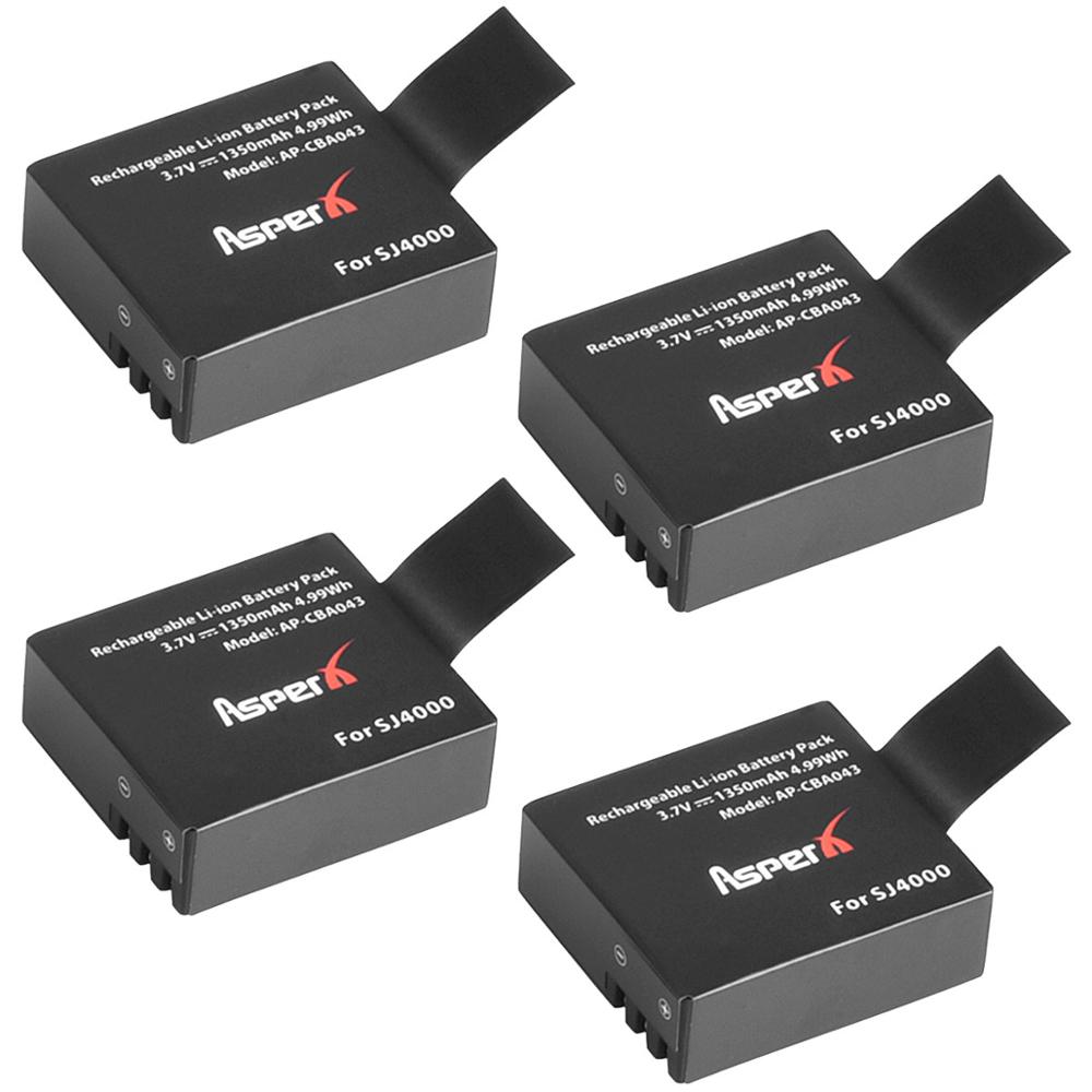 Batería SJ4000 de 1350mAh para cámara de acción deportiva SJCAM SJ5000 SJ6000 Sj7000 SJ8000 SJ9000 M10 EKEN H8 H8R H9