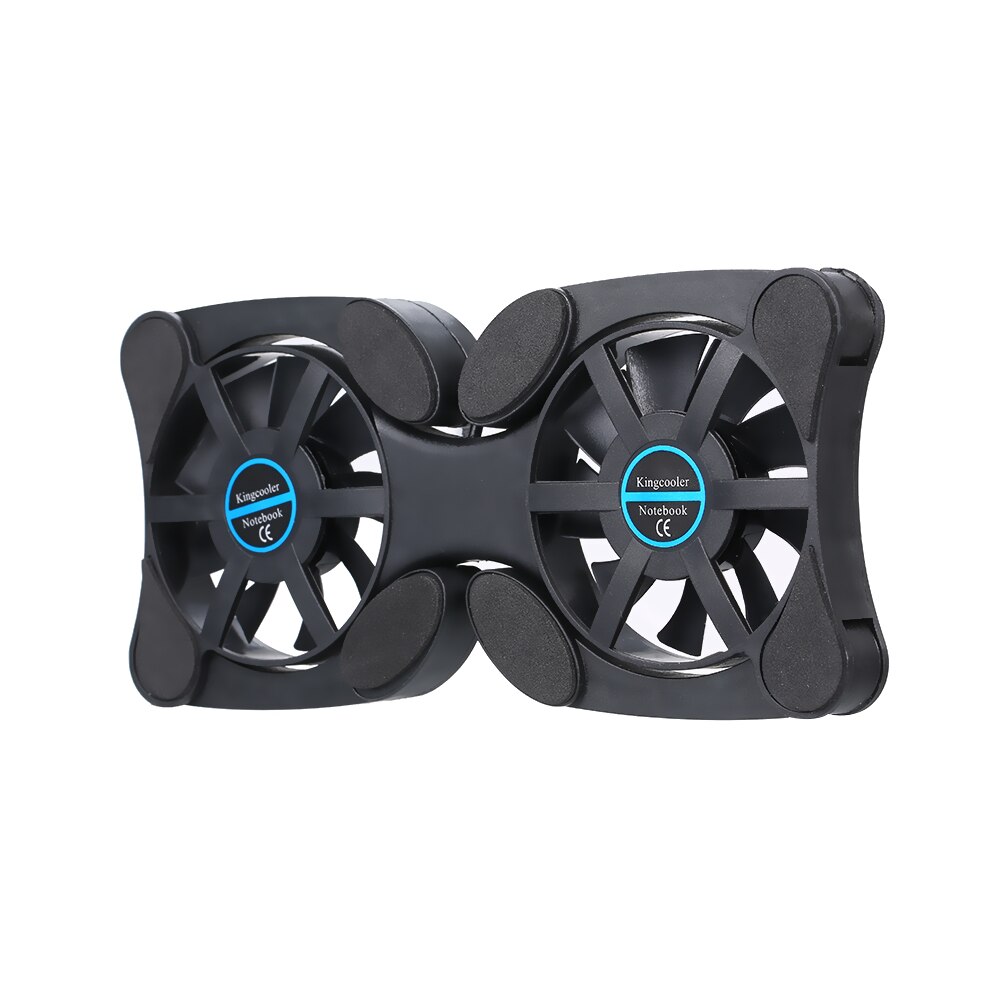 Mini Portable Folding Foldable USB Dual Fan Cooler Cooling Pad for PC Laptop Notebook 7"~15" Powerful 2 fans laptop cooler: Default Title