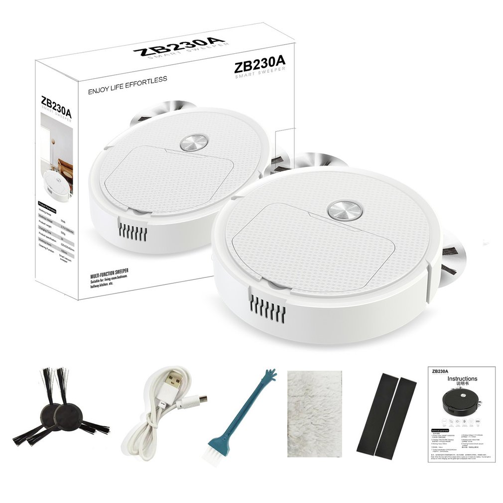 Automatic Smart Robot Vacuum Cleaner Small Vacuum Cleaners Sweeping Robot Floor Dirt Auto Home USB Rechargeable Cleaning Machine