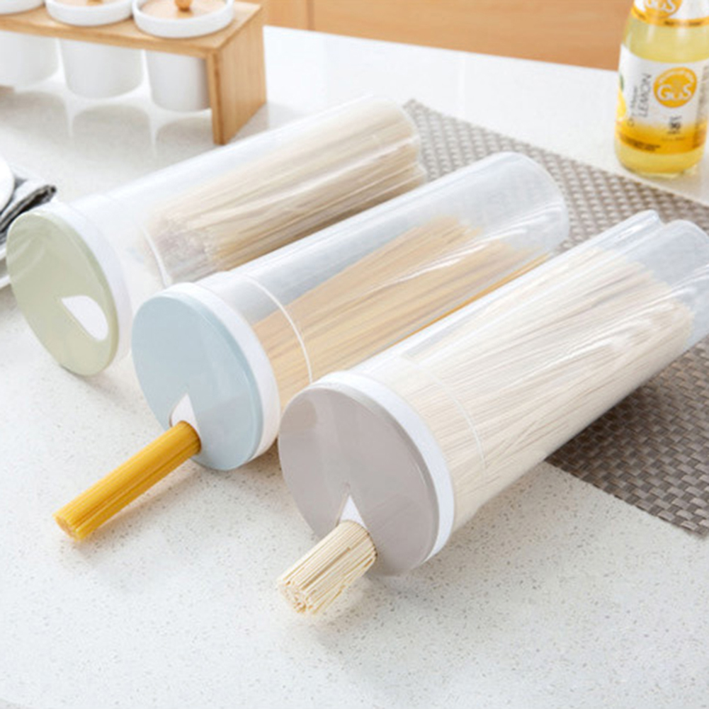 Plastic Noodle Storage Box Food Sealed storage Containers Leak Proof Storage Jar Crisper for Cereal Spaghetti Noodle Pasta Grain
