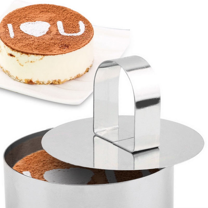 Form för sallad bakform gör-det-själv bakverk verktyg muffinsform sallad dessert form mousse ring tårta ost verktyg rostfritt stål