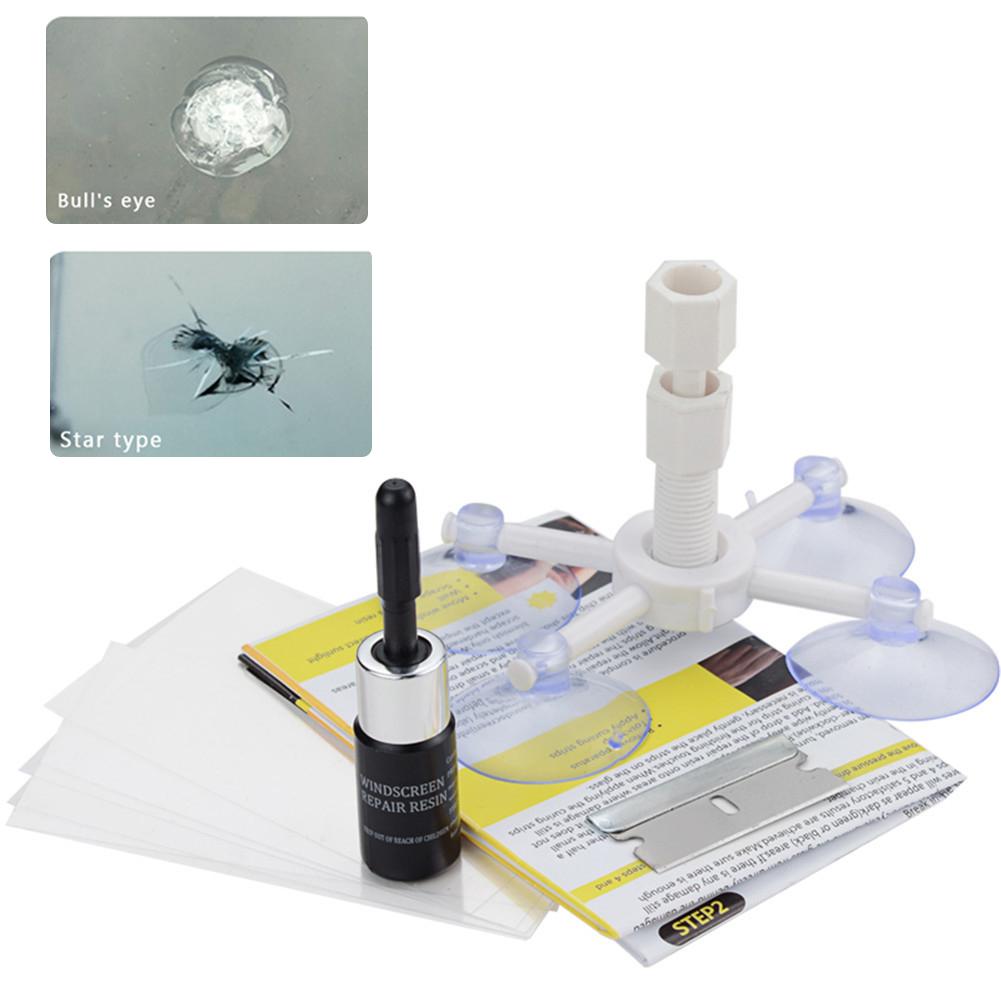 Car Repair Kit Agent Windshield Repair Kit DIY Car Tool Glass Scratch Crack Restore Window Glass Repair Resin Curing Glue