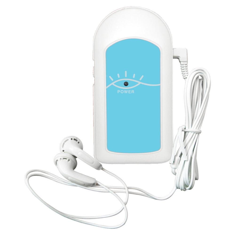 Fetal doppler ultraljud baby hjärtslagsdetektor hem gravid doppler baby pulsmätare pocket doppler 2.0 3.0 8.0 mhz: 2 mhz låter blått