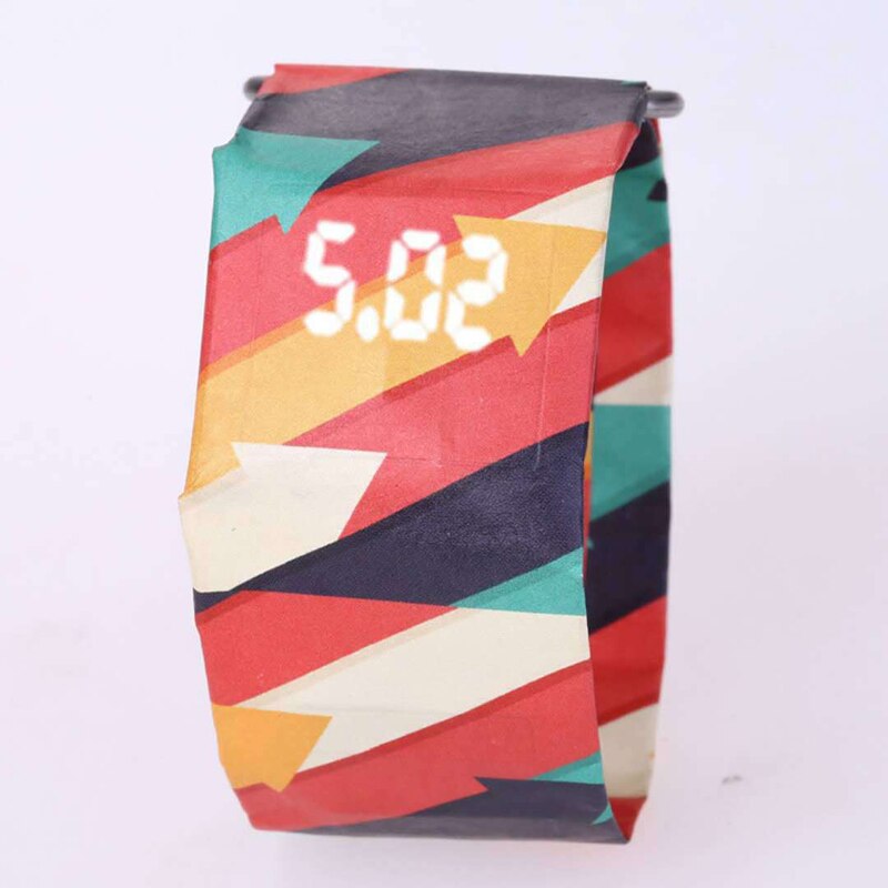 Kreative Papier Uhr LEDClock Tyvek Wasserdichte Zeitung Strap Digitale Uhren Sport Uhr Relogio Feminino Paar Uhr Unisex: 03