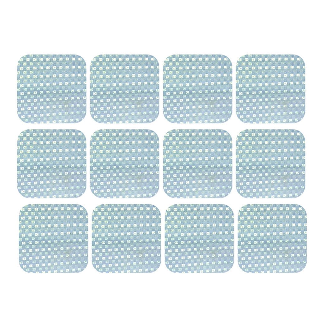 12Pcs Reflecterende Fiets Stickers Veiligheid Plakband Voor Fiets Auto Zak Decor Plakband Fiets Stickers Fiets Accessoires: White 