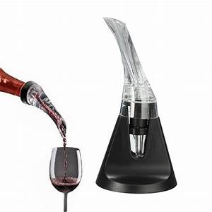 Decantador de vino de Ángel con soporte, conjunto de accesorios para vino: Model 9