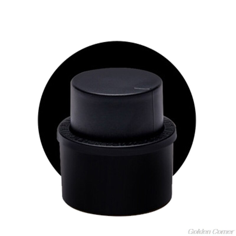 Bouchon de boisson sous vide gonflable scellant souple boisson pétillante boisson gazeuse bouchon de bouteille économiseur D25 20 directe: Black