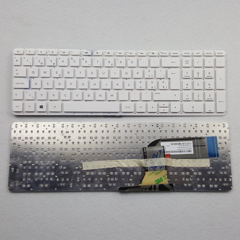 Arabic Korean Swiss US White Laptop Keyboard For HP 15-P 15-K 15-V 15T-K100 200 15Z-P000 17T-F 17-K 17Z-F 17-F Series: Grey