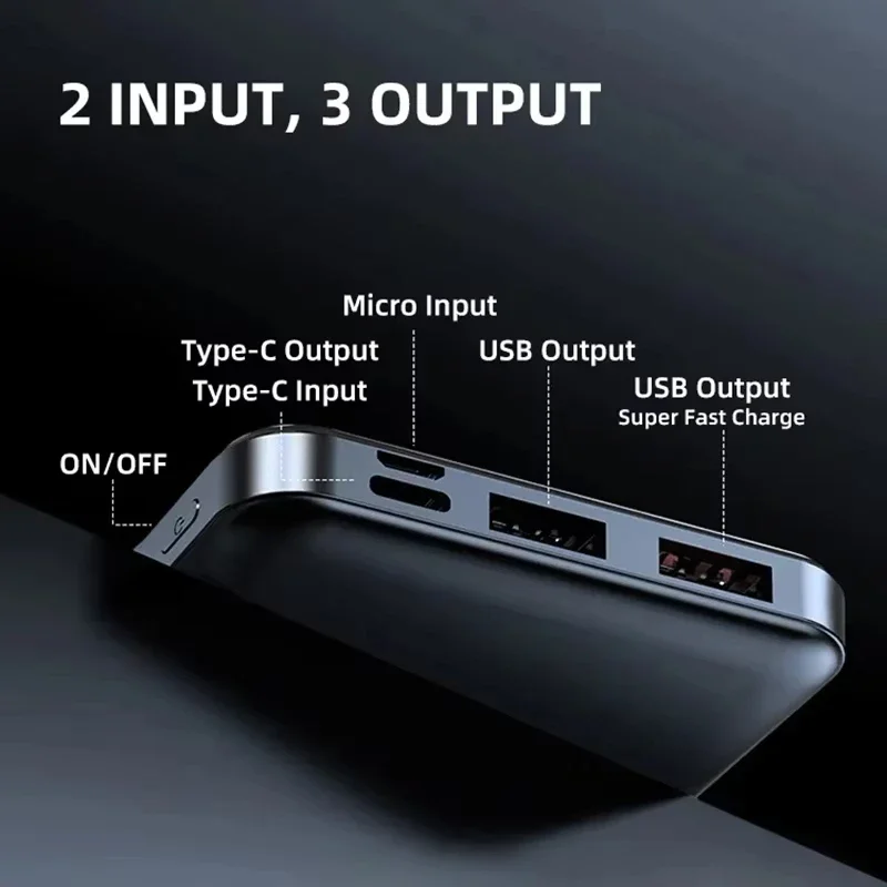 Xiaomi 120W 50000mAh potenza Banca portatile ricarica super veloce batteria esterna Powerbank ad alta capacità potenza Banca per Multi Devic