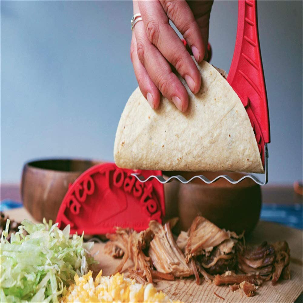 Original toast maker, 2 healthy cheddar cheeses Crispy taco shells Taking tacos to the next level Comes with toast tortilla box