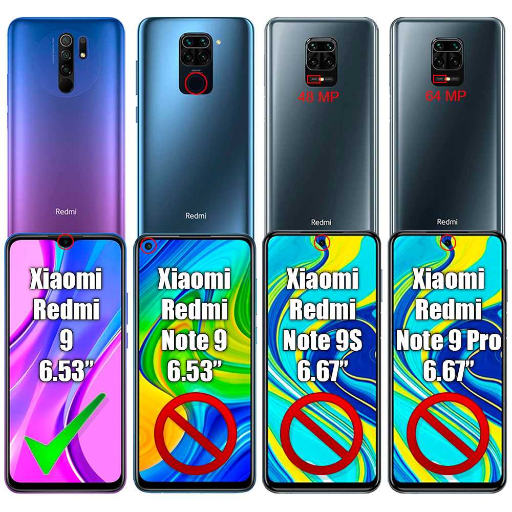 Gehard Glas Voor Xiaomi Redmi 9 Platte 9D 9H Screen Protector Cover Front Shockproof Anti Shock Zwart Grens