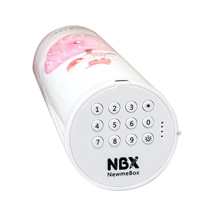 Newmebox Password Pencil Case Cartoon Pattern Pen Holder Large Capacity Stationery Box Coded Lock Home Office School Storage Bag