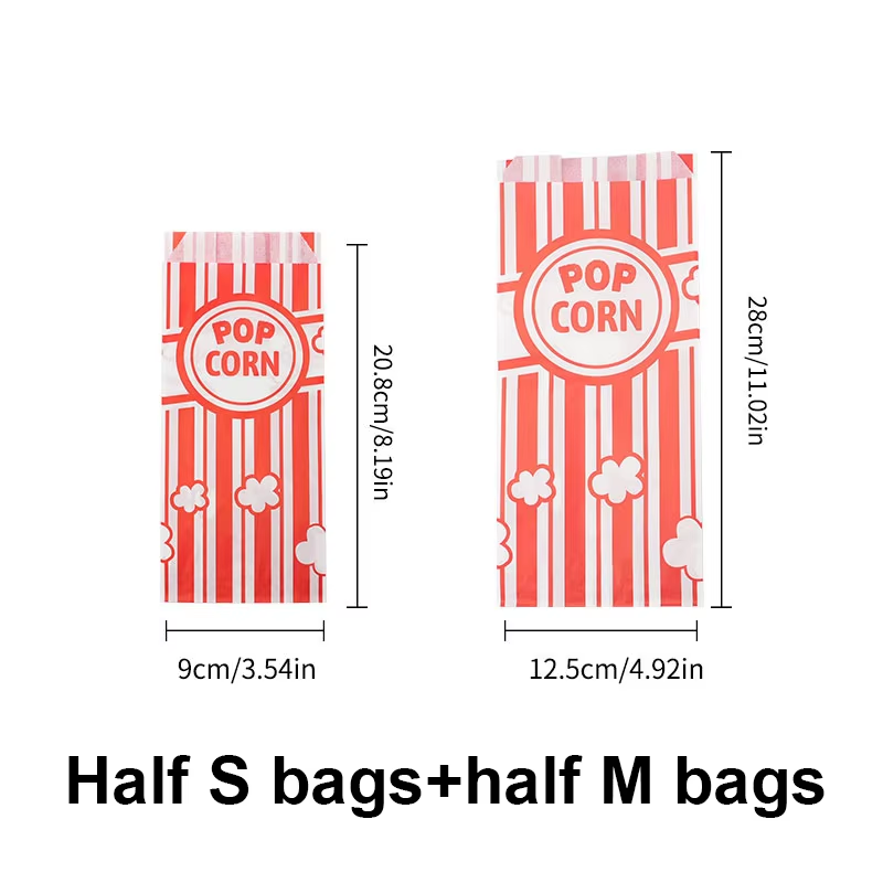 Popcorn emballagepose karnevalstriber poser bulk takeaway mad kopper snack papirposer papir små mini godbidder beholdere forsyninger: Oliven / 5 x 5 x 5cm