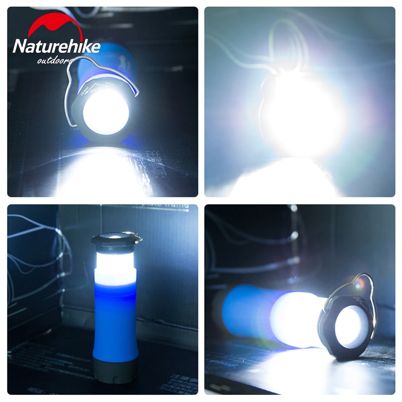 Naturehike bærbar mini cree  r2 led zoombar blinkende camping lanterne udendørs led telt lys lampe med 3 arbejdstilstande