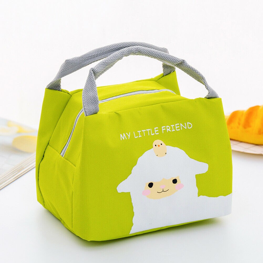 Licorne Portable sac à déjeuner thermique isolé boîte à déjeuner fourre-tout sac isotherme Bento poche déjeuner conteneur école alimentaire sacs de stockage: F