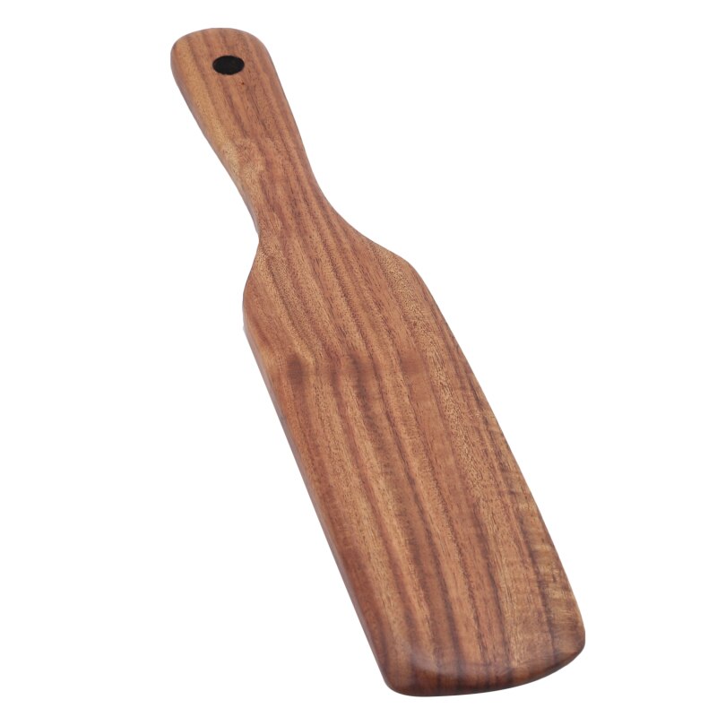Houten Spatel Voor Koken Salade Mengen Anti-aanbak Keuken Serveren Gebruiksvoorwerpen Afvoer Spatels Set Salade Mengen Spatel &amp; Tong Mix: Wooden shovel M