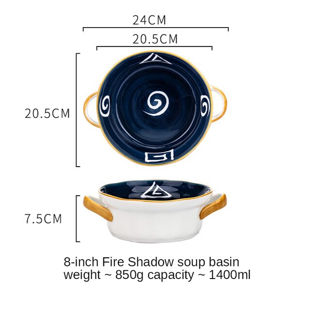 Suppe Schalen mit Griffe Keramik Portion einstellen für küche Weiß Französisch Zwiebel Suppe Töpfe Ofen Mikrowelle Spülmaschine Sicher: D24cm Nein Deckel