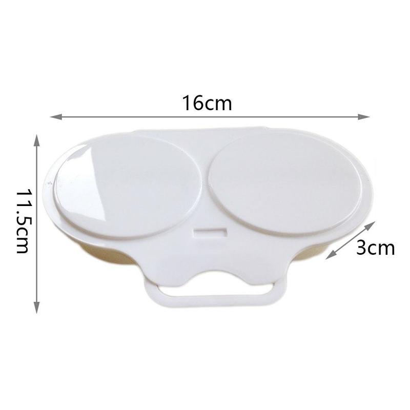 1Pcs Plastic Microwave Fried Egg Box Kitchen Baking Two Cooking Microwave Oven Eggs Box Container Household Storage Steamer Tool