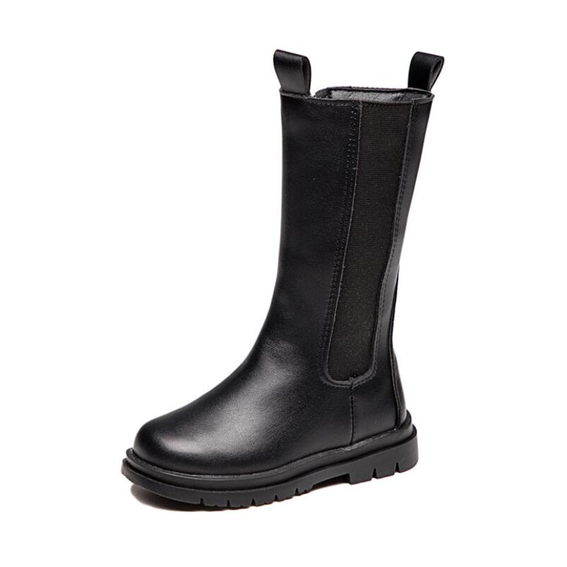 Kinderen chelsea boots casual herfst winter pu leer school jongens schoenen in sneeuwlaarzen kinderen meisjes martin laarzen: 26 ( binnenzool 15.5cm)