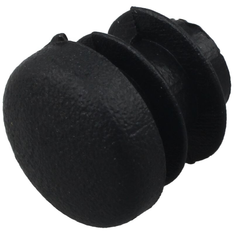 Black Plastic 14mm Diameter Blanking End Caps Round Tube Insert 10 Pcs