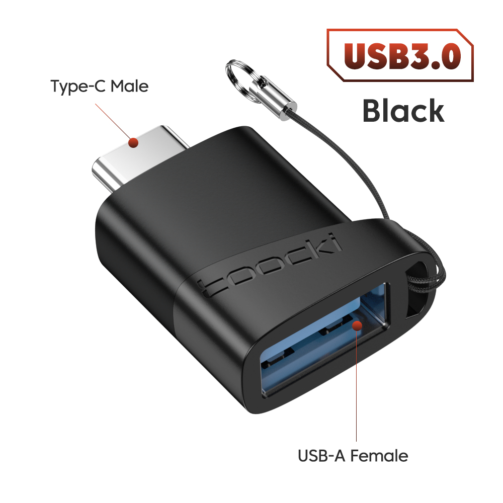 Toocki OTG Adapter Type C to USB Micro USB to Type C Adapter OTG USB to Type C Converter For Macbook Xiaomi Samsung Huawei OPPO: WHITE