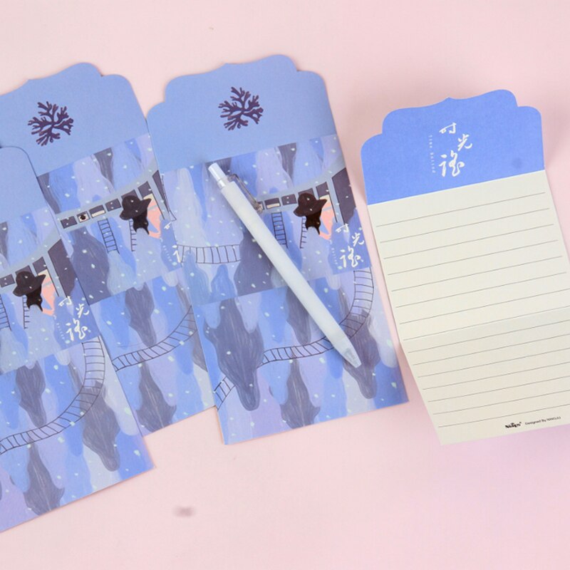 Lettre en papier sabot Kawaii pour invitation, carte de noël, papeterie , fournitures scolaires et de bureau, 1 pièce/lot