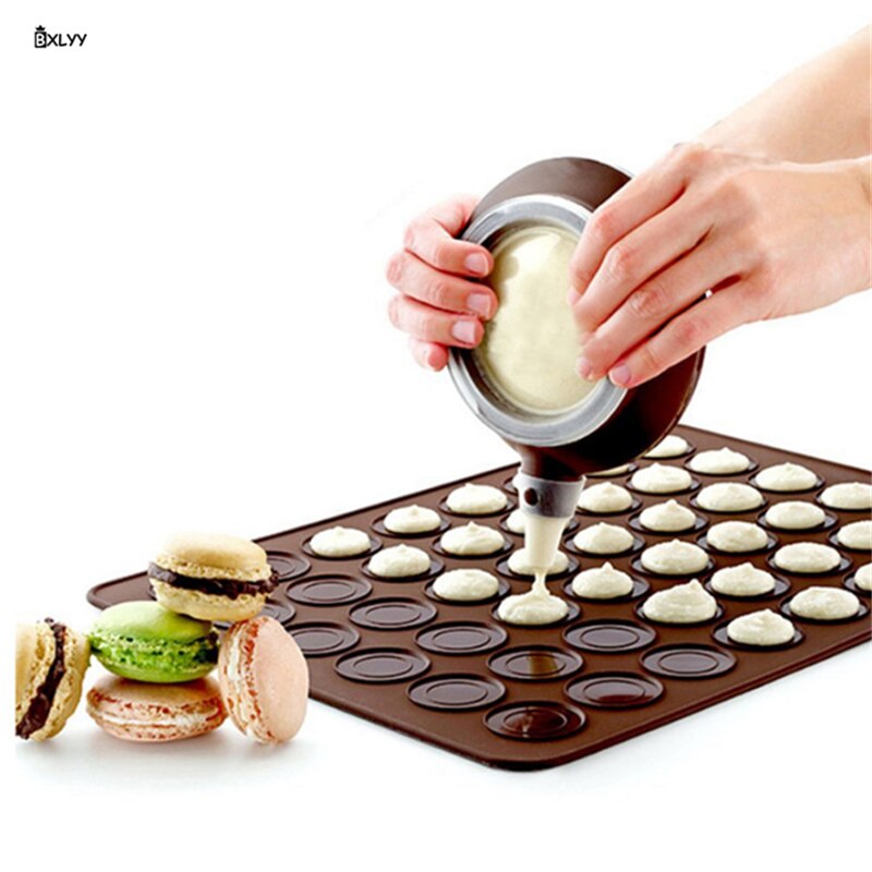 Silikondekorator tekanneformet dessertverktøy baketilbehør macaron klemme smør kakeverktøy dekorpenn silikonformer .8z