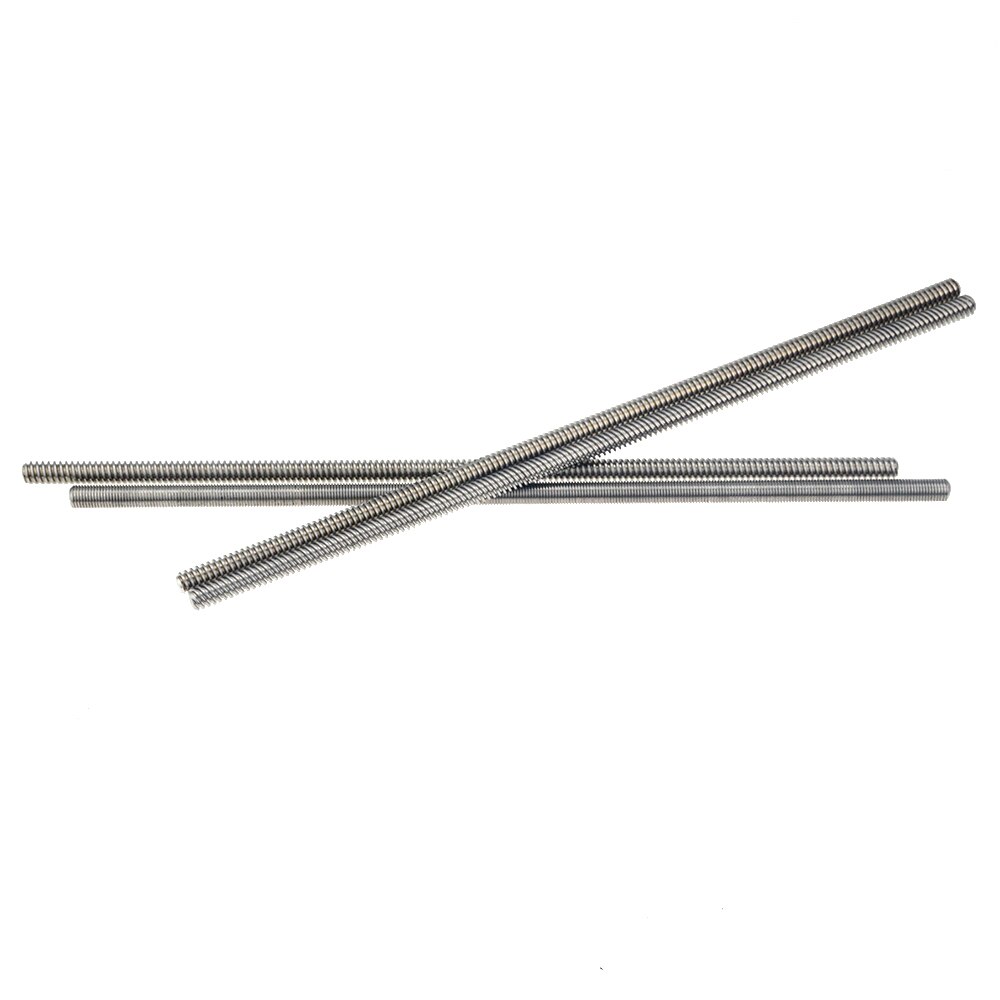 3 pz/lotto 3D Stampante THSL-400-8D Trapezoidale Asta Vite di Piombo Filo di 8 millimetri T8 Lead8mm Length100mm200mm300mm400mm500mm con dado In Ottone