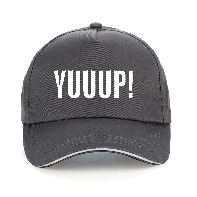 Summer Style Funny Adult YUUUP! Print Letters Baseball Cap Cotton Unisex Adjustable Snapback Hat Bone