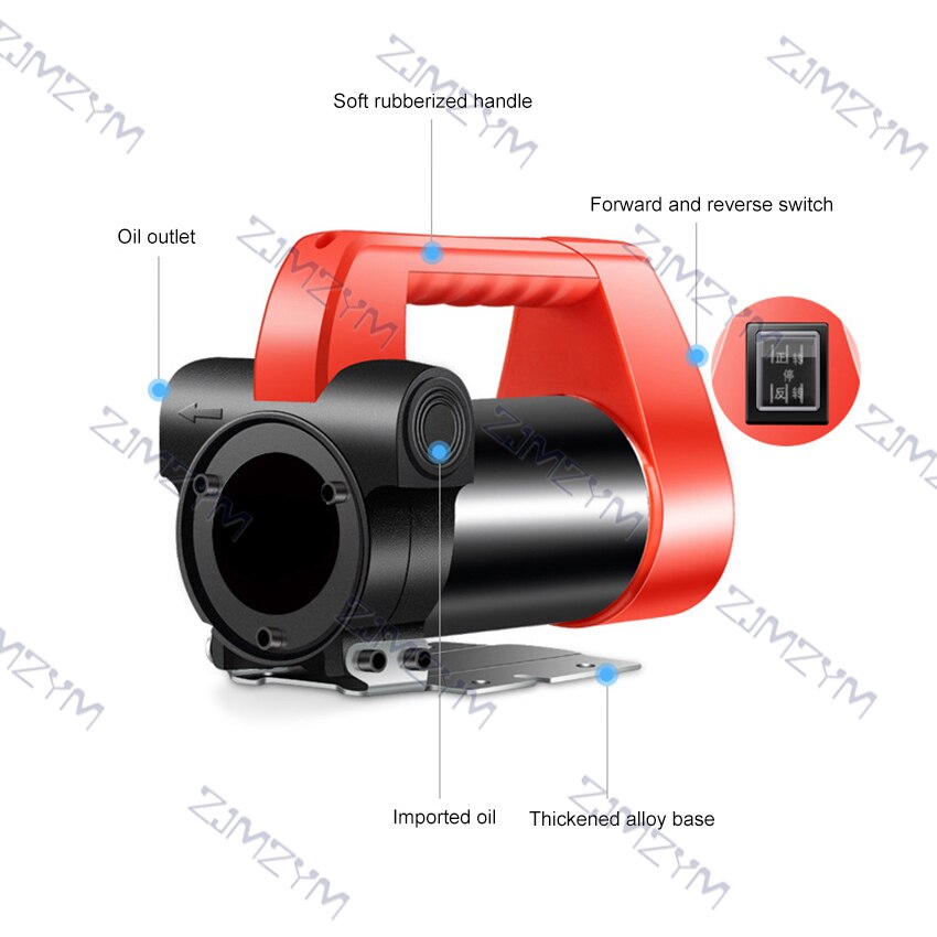 450W Electric Automatic Transmission Oil Pump 60L/Min Diesel Fuel Self Priming Transfer Oil Suction Pump 12V Diesel Extractor