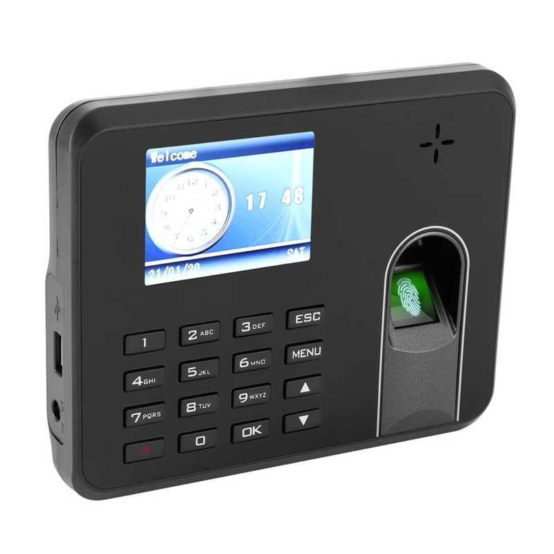 Fingerprint Time Clock Attendance Machine - 2.8" TFT Screen 1000 Fingerprint Capacity Standalone Employee Time Clock