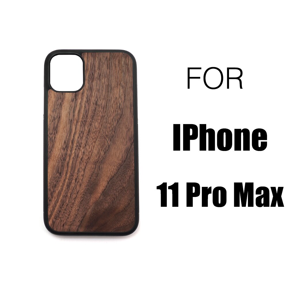 Coque en bois naturel 100% pour iphone, compatible modèles 6, 6S, 7, 8, 11pro max, SE2, XR, XSMax: 11 PRO MAX