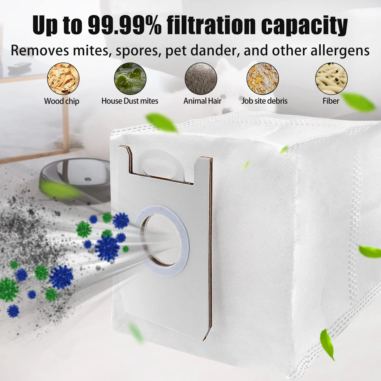 Vacuum Cleaner Bags For Cecotec Conga 2290 Dust Bag Spare Parts Dirty bag garbage bag Robot Replacement Accessories