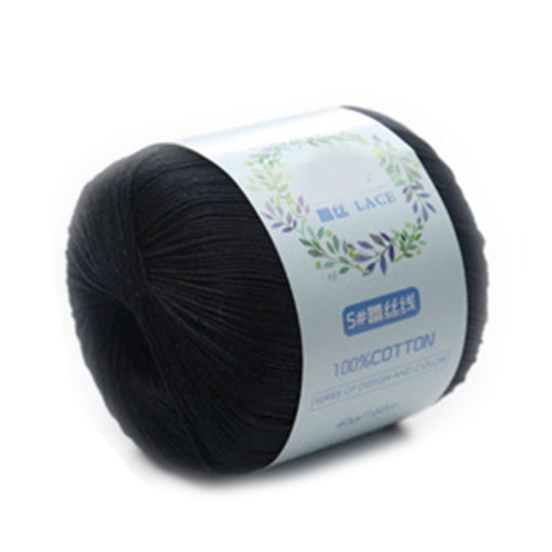 1 Roll Mercerized Cotton Cord Thread Medium Fine Solid Color DIY Hand Knitting Yarn for Embroidery Crochet Pearl Lace: 14