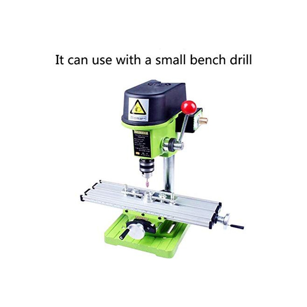 Mini Multifunctional Bench Vise Fixture Drill Milling Machine Compound Table Adjustment Worktable Three T-Shaped Grooves