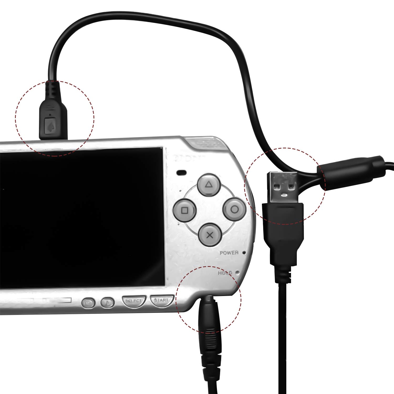 Vervanging Sony Psp Usb Lader, playstation 3 Charger Psp Netsnoer Voor Opladen Sony Psp 1000 2000 3000 Usb Data Kabel & Cha
